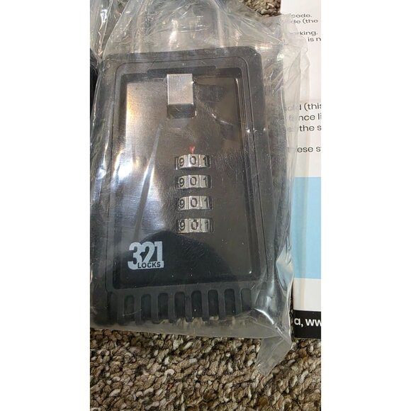 Set of 4 – 321 Locks Combination Key Lock Boxes with 4-Digit Code – Portable Sec - Picture 4 of 8